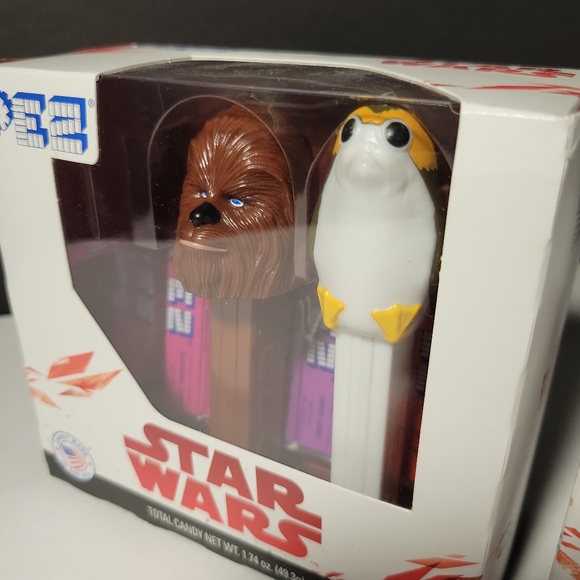 Star Wars 4 Piece PEZ Collectors Set NEW BB8 Chewbacca Rey Disney - Picture 8 of 8